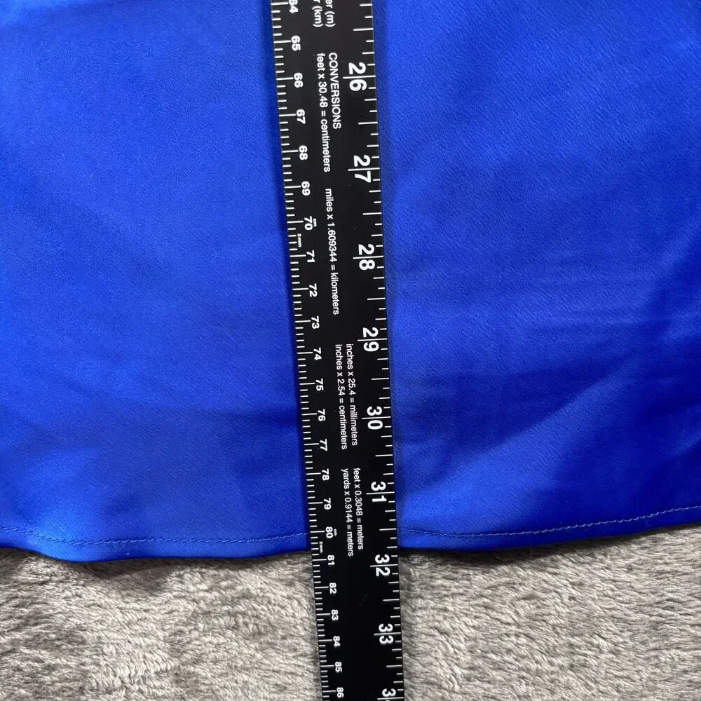 Jolt Women NEW Satin Mini Halter Dress Party Holiday Club Rave Blue Size XL J143 - Picture 9 of 13